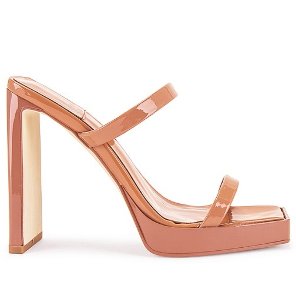 JEFFEREY CAMBELL - Hustler Platform Mule in Dusty Blush Patent
